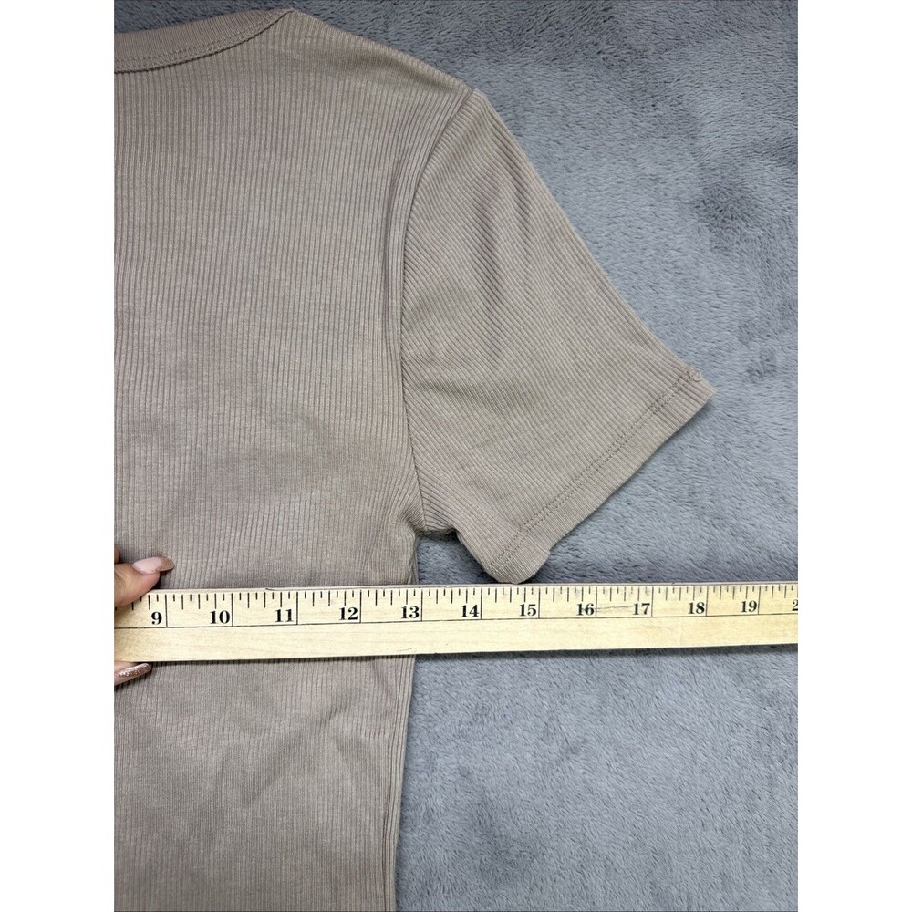 Women’s Ribbed Bodysuit NWT Brand DIP TAN/BROWN - Picture 6 of 8